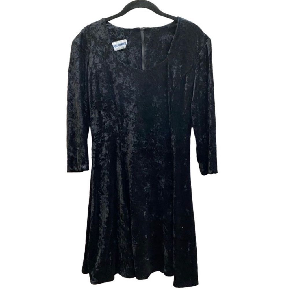 mainframe vintage crushed velvet dress Gothic styleWednesday, Addams s/M